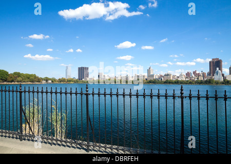 La città di New York, Central Park, Jacqueline Kennedy Onassis serbatoio Foto Stock
