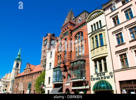 Town Hall, Torun, Polonia Foto Stock