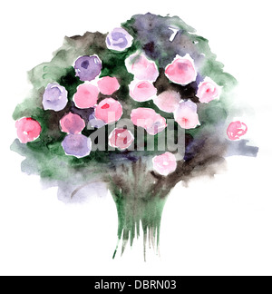 Sfondo con una rose Foto Stock