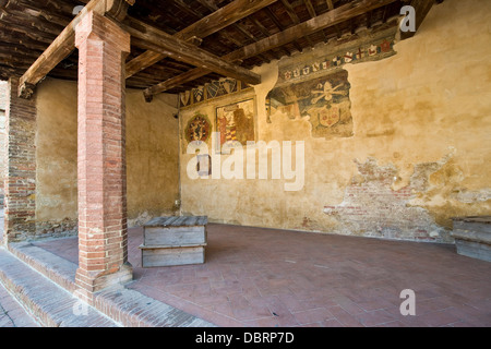 L'Italia, Toscana, Certaldo, Palazzo Pretorio Foto Stock