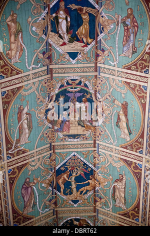 Il soffitto dipinto, Cattedrale di Ely Foto Stock