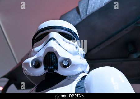 Replica di Star Wars Imperial Stormtrooper a Peterborough Museum, Inghilterra Foto Stock