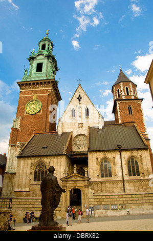 Cattedrale di Wawel, Cracovia in Polonia Foto Stock