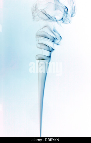Fumo blu sfondo astratto close up Foto Stock