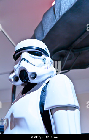 Replica di Star Wars Imperial Stormtrooper a Peterborough Museum, Inghilterra Foto Stock