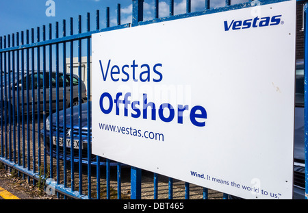 Vestas Offshore Wind Farm Service Foto Stock