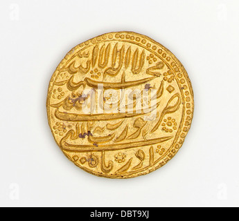 Mohur di Shah Jahan (r. 1628-1658) M.77.55.12 (1 di 2) Foto Stock