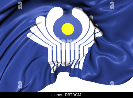 Stati indipendenti del Commonwealth bandiera. Close up. Foto Stock