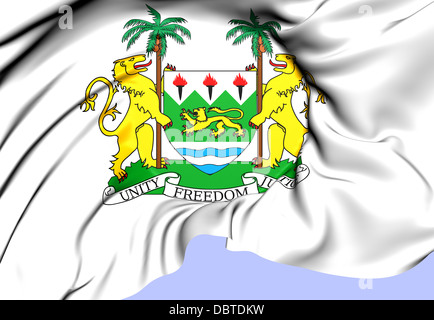 Sierra Leone stemma. Close up. Foto Stock