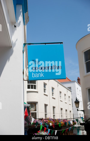 La Cooperativa Banca segno, Guernsey Foto Stock