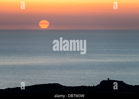 Alghero Porto Conte e Torre del Porticciolo Sardegna Italia Foto Stock