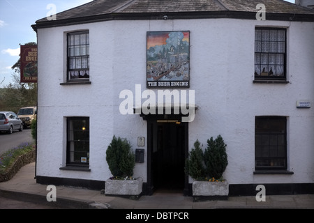 Il motore di birra complottando Public House, Newton St Cyres, Devon Foto Stock