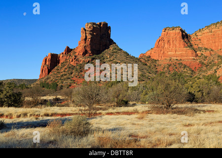 Red formazioni rocciose a Sedona, in Arizona, Stati Uniti d'America, America del Nord Foto Stock