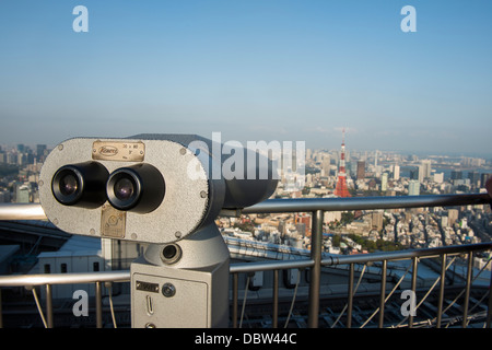 Vista sulla Tokyo dal Roppongi Hills, Tokyo, Giappone, Asia Foto Stock