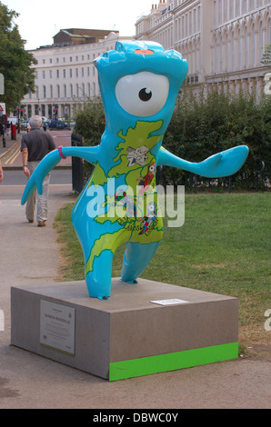 Londra, Inghilterra 20 Ago 2012 .solo uso editoriale. Olympic Mandeville mascotte in Regents Park a Londra in Inghilterra Foto Stock