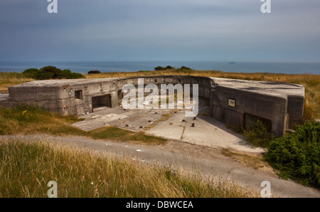 Punto di Culver batteria, Culver giù, Isle of Wight, Hampshire, Inghilterra Foto Stock