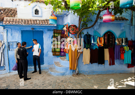 Chefchaouen, Rif regione. Il Marocco.il Nord Africa. Foto Stock