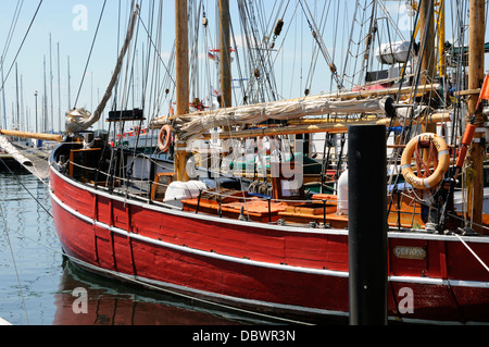 GEFION Kutter, Laboe, Schleswig-Holstein, Deutschland, Europa. | Cutter GEFION, Laboe, Schleswig-Holstein, Germania, Europa. Foto Stock