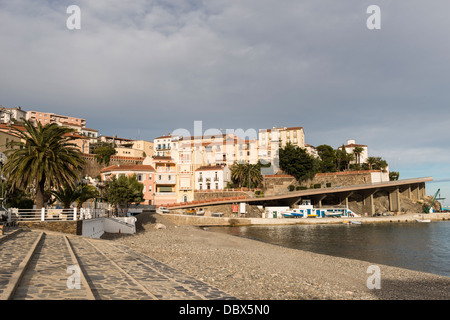 Cerbere, Pyrénées-Orientales, Languedoc-Roussillon, Francia Foto Stock