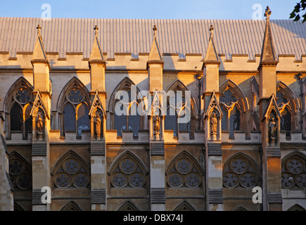 Dettaglio dell'Abbazia di Westminster, Londra, Regno Unito Foto Stock