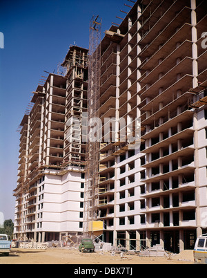 Anni Settanta appartamento edificio in costruzione la PLAZA TOWERS CHERRY HILL NJ Foto Stock