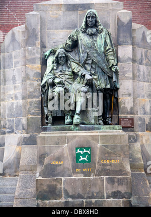 Johan e Cornelio de Witt statua Dordrecht, Paesi Bassi Foto Stock