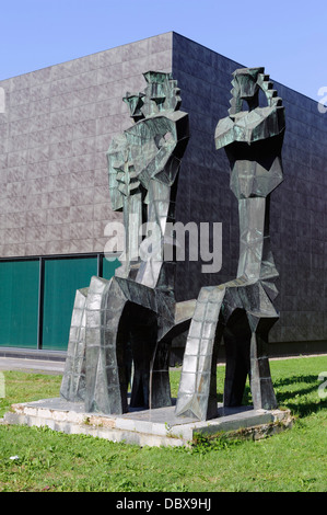 La scultura a Curlionis Museo di Arti di Kaunas, Lituania, Europa Foto Stock