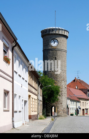 Torre di uccelli in Dahme/ marchio come parte del vecchio muro della città. Foto Stock