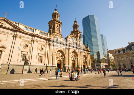 Plaza de Armas, Santiago del Cile Foto Stock