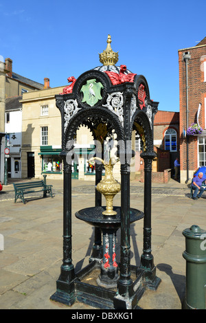 Ornati in stile vittoriano fontana potabile, luogo di mercato, Wallingford, Oxfordshire, England, Regno Unito Foto Stock