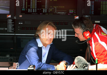 Luca Di Montezemolo, amministratore delegato della Ferrari/Fiat Group il Gran Premio d'Italia disputato a Monza - Qualifiche Italia - 10.09.11 ***non disponibili per la pubblicazione in Germania. Disponibile per la pubblicazione nel resto del mondo*** Foto Stock