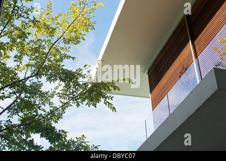 Roofline di casa moderna Foto Stock