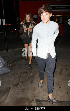 Louis Tomlinson fuori Jalouse nightclub. Londra, Inghilterra - 15.09.11 Foto Stock