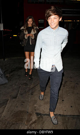 Louis Tomlinson fuori Jalouse nightclub. Londra, Inghilterra - 15.09.11 Foto Stock