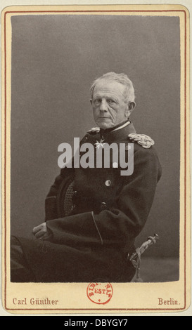 Helmuth Karl Bernhard von Moltke (1800-1891). Egli è stato il capo del generale prussiano personale durante 30 anni, ha vinto il secondo Sc Foto Stock