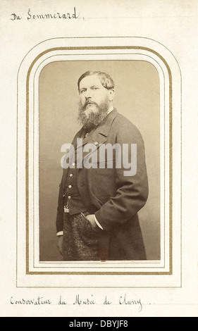 Edmond du Sommerard (1817-1885), figlio del fondatore e primo curatore del Musée national du Moyen-Âge (Musée de Cluny) in par Foto Stock