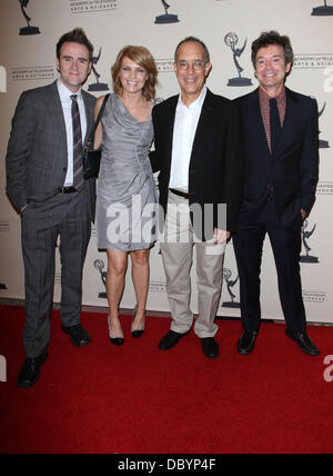 Kathleen Rose Perkins, Jeffery Klarik, David gru 63rd Primetime Emmy scrittori Nominee Reception tenuto a Leonard H. Goldenson Theatre di Los Angeles, California - 15.09.11 Foto Stock