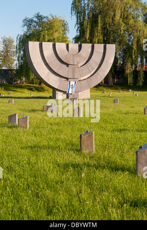 Il Cimitero Ebraico, Terezin Memorial, Repubblica Ceca Foto Stock