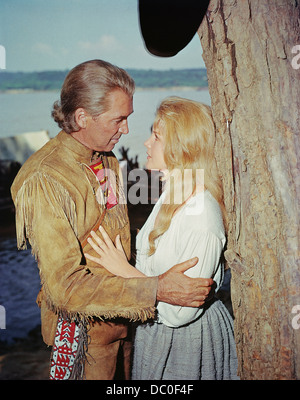 1960s 1962 film epico come il West è stato vinto JAMES STEWART CARROLL BAKER Foto Stock