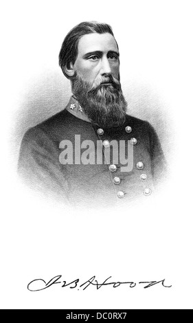 1800s 1860 RITRATTO GENERALE CONFEDERATO JOHN B COFANO PERSO L'uso del braccio di Gettysburg e perso una gamba a CHICKAMAUGA Foto Stock