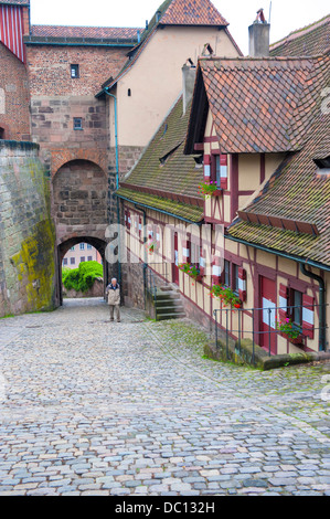 L'Europa, in Germania, in Baviera, Norimberga, Castello esterno. Foto Stock