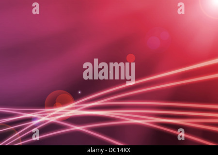 Abstract backgroud, sun con lens flare e illuminazione di magia Foto Stock