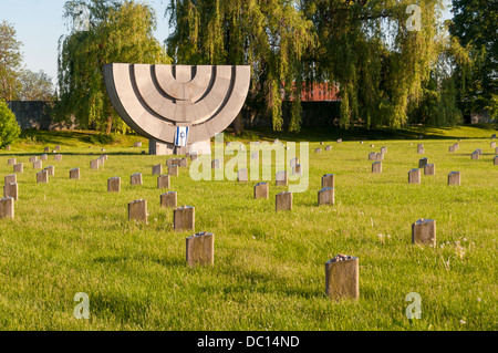 Il Cimitero Ebraico, Terezin Memorial, Repubblica Ceca Foto Stock