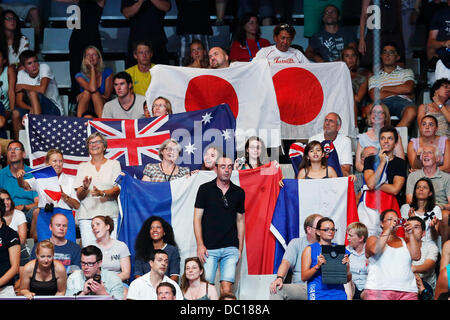 Giappone ventole (JPN), 4 agosto 2013 - Nuoto : il XV Campionati del Mondo di nuoto FINA a Palau Sant Jordi arena di Barcellona, Spagna. (Foto di D.Nakashima/AFLO) Foto Stock