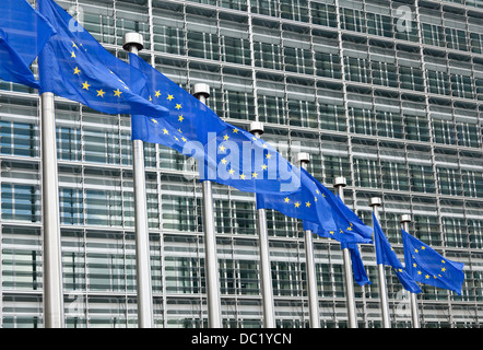 Edificio del Parlamento europeo a Bruxelles, in Belgio Foto Stock