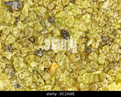 Non trasformate peridoto pietre Foto Stock