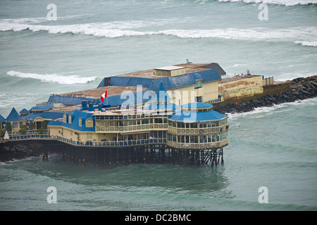 La Rosa Nautica Ristorante, quartiere Miraflores di Lima, Perù. Foto Stock