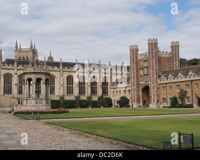 Il Trinity College di Cambridge University Quad Foto Stock