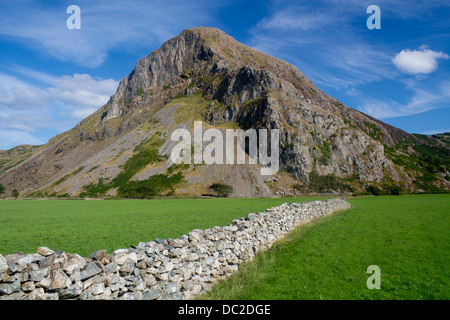 Craig yr Aderyn Bird Rock con stalattite parete in primo piano Dysynni Valley Snowdonia National Park Gwynedd Mid Wales UK Foto Stock