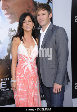 Westwood, California, Stati Uniti d'America. Il 7 agosto, 2013. Perrey Reeves arriva per la premiere del film 'Elysium' presso il Villaggio del teatro. Credito: Lisa O'Connor/ZUMAPRESS.com/Alamy Live News Foto Stock